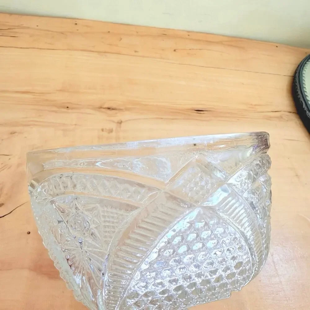 Antiq 1898 EAPG Glass Domed Butter Dish Early American Pattern Cheese Dish